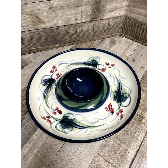 Gail Pittman Dining Vintage Gail Pittman Grapevines Chip And Dip Platter 988 Signed Poshmark